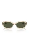 Oliver Peoples X Khaite Acetate 1969c Sunglasses In Beige
