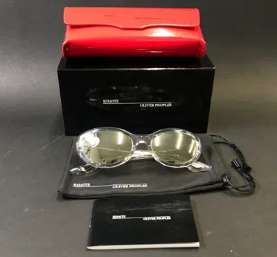 Pre-owned Oliver Peoples X Khaite Sunglasses Ov5513su 11015c 1969c Crystal W Silver Mirror