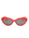 Oliver Peoples X Khatie 1968c Cat-eye Sunglasses In Red