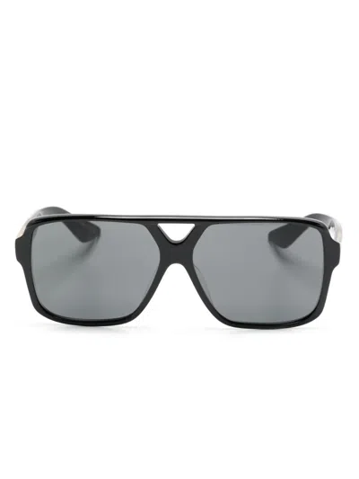 Oliver Peoples X Khatie 1977c Pilot-frame Sunglasses In Black