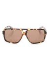 Oliver Peoples X Khatie 1977c Pilot-frame Sunglasses In Brown
