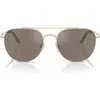 Oliver Peoples X Roger Federer 54mm Pilot Sunglasses In Gold