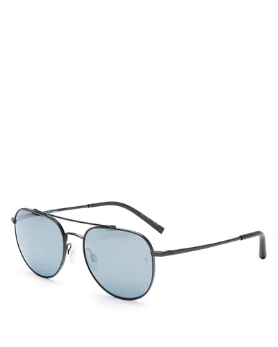 Oliver Peoples X Roger Federer Aviator Sunglasses, 54mm In Matte Black