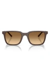 Oliver Peoples X Roger Federer Mr. Federer 52mm Polarized Rectangular Sunglasses In Brown