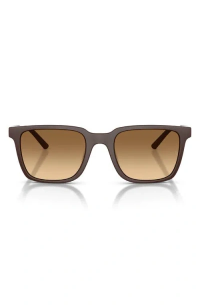 Oliver Peoples X Roger Federer Mr. Federer 52mm Polarized Rectangular Sunglasses In Brown