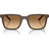 Oliver Peoples X Roger Federer Mr. Federer 52mm Polarized Rectangular Sunglasses In Brown