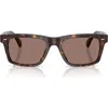 Oliver Peoples X Roger Federer Mr. Federer 55mm Polarized Rectangular Sunglasses In Brown