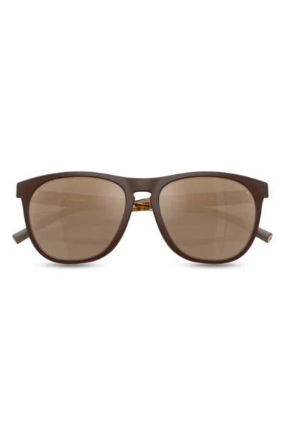 Oliver Peoples X Roger Federer R-1 55mm Irregular Sunglasses In Brown