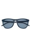 Oliver Peoples X Roger Federer R-1 55mm Irregular Sunglasses In Matte Blue