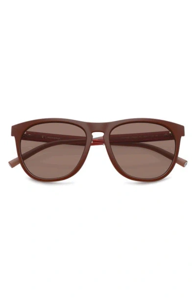 Oliver Peoples X Roger Federer R-1 55mm Irregular Sunglasses In Matte Red