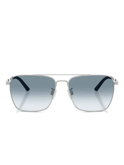 Oliver Peoples X Roger Federer R-15 Sunglasses In Metallic