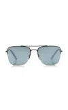 Oliver Peoples X Roger Federer R-2 Aviator Metal Sunglasses In Gray