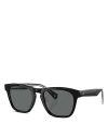 Oliver Peoples X Roger Federer R-3 Pillow Sunglasses, 54mm In Black/gray Polarized Solid