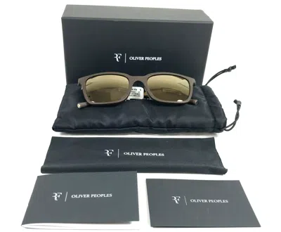 Pre-owned Oliver Peoples X Roger Federer Sunglasses Ov5553su 70055a Mr. Federer In Umber In Brown