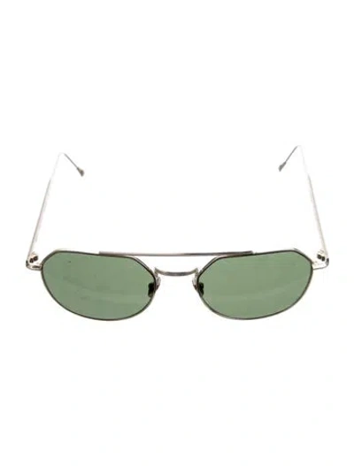 Pre-owned Oliver Spencer Aviator Tinted Sunglasses In Gold