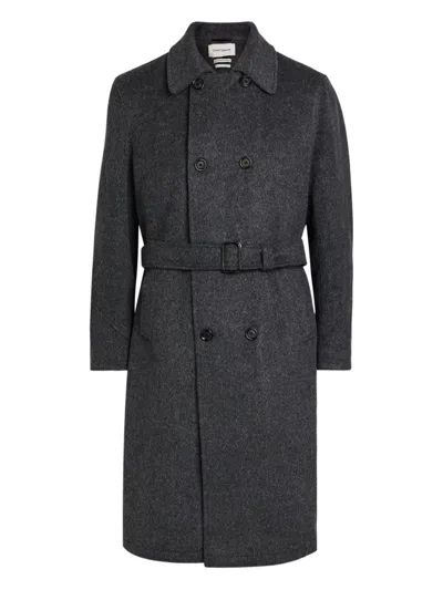 OLIVER SPENCER BELTED DOUBLE-BREASTED COAT