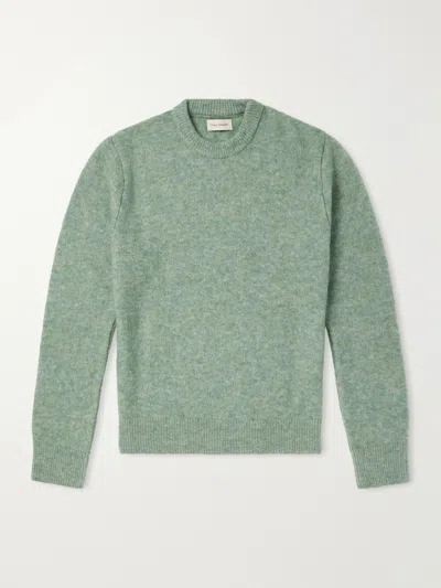 Oliver Spencer Blenheim Wool-blend Sweater In Green