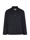 Oliver Spencer Buttoned Jacket In Blue