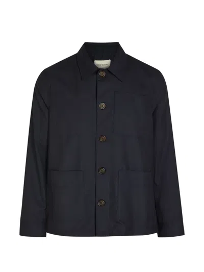 Oliver Spencer Buttoned Jacket In Blue