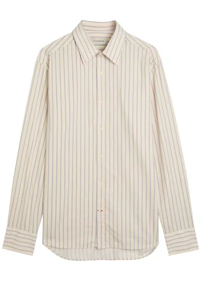 Oliver Spencer Conduit Striped Cotton Shirt In Neutral