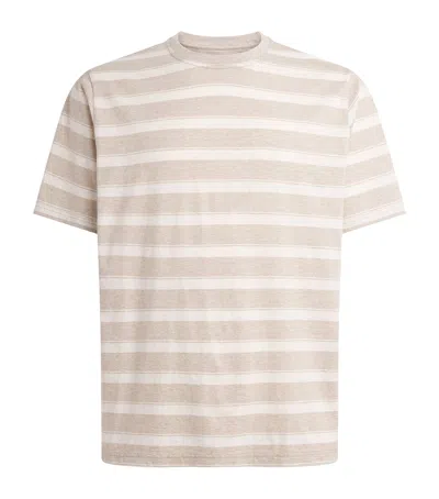 Oliver Spencer Cotton Box T-shirt In Neutral