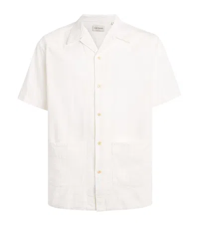 Oliver Spencer Cotton Cuban Shirt In White