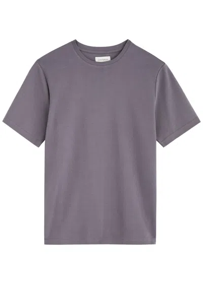 Oliver Spencer Cotton-jersey T-shirt In Purple