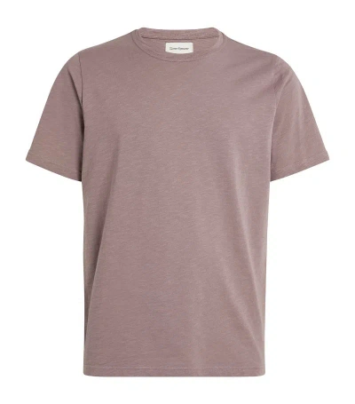 Oliver Spencer Cotton T-shirt In Purple