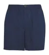 Oliver Spencer Cotton Twill Shorts In Blue