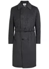 Oliver Spencer Double-breasted Belted Wool-blend Coat In Blue
