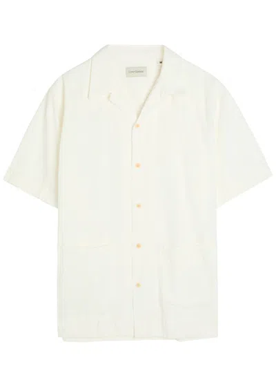Oliver Spencer Embroidered Cotton Shirt In White