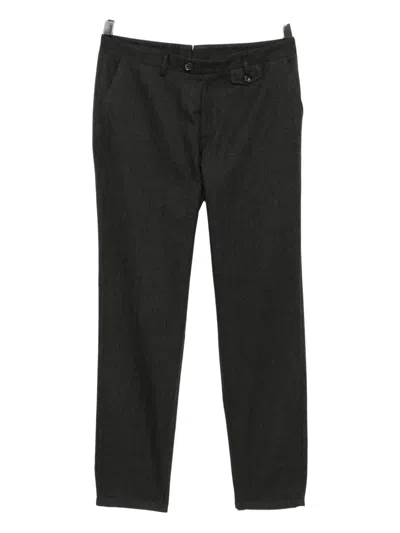 Oliver Spencer Fishtail Trousers In Black