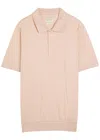 Oliver Spencer Glendale Buttoned Short-sleeve Polo Shirt In Pink