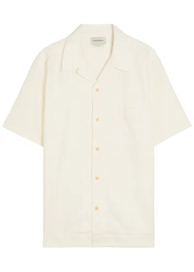 Oliver Spencer Havana Jacquard Cotton Shirt In White