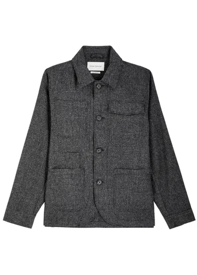 Oliver Spencer Hythe Wool-blend Jacket In Grey