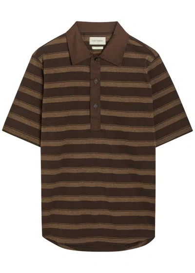 Oliver Spencer Judo Striped Cotton Polo Shirt In Multi