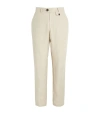 OLIVER SPENCER LINEN WIDE-LEG TAILORED TROUSERS