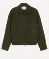 Oliver Spencer Mens Arlington Wool Bomber Jacket In Green