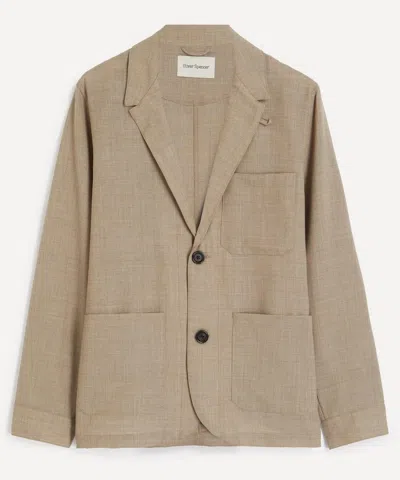 Oliver Spencer Mens Beige Edale Jacket In Neutral