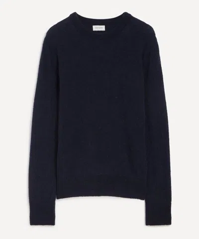 Oliver Spencer Mens Blenheim Navy Jumper In Blue