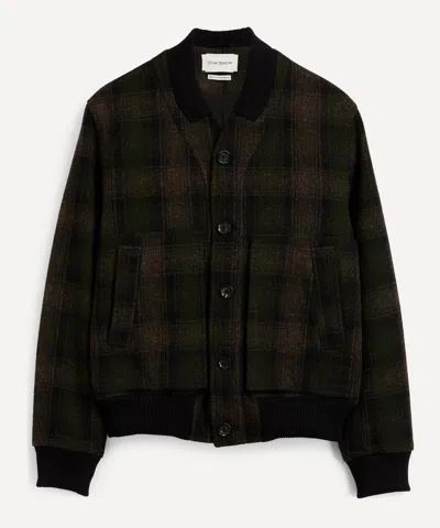 Oliver Spencer Fowey Bomber Jacket In Green Multi
