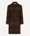 Oliver Spencer Mens Grandpa Staunton Brown Wool Coat In Brown