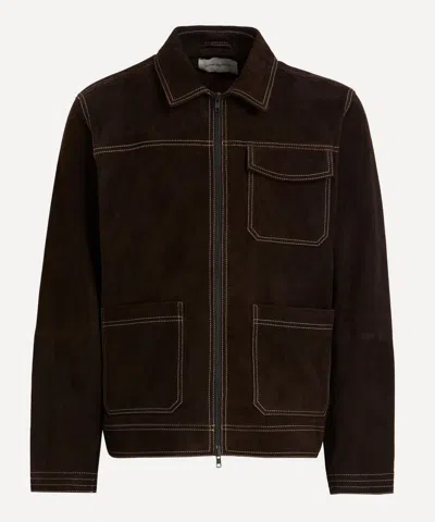 Oliver Spencer Mens Hardwick Suede Jacket
