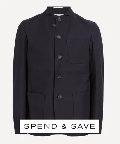 Oliver Spencer Mens Pearce Navy Solms Jacket