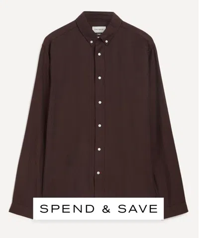 Oliver Spencer Mens Pearson Brown Brook Shirt