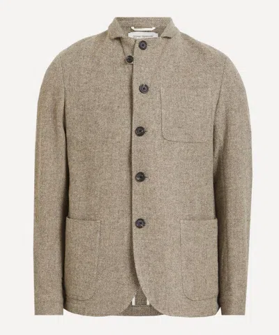 Oliver Spencer Mens Pembury Beige Solms Jacket