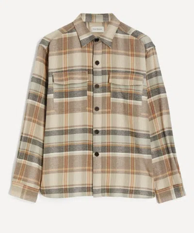 Oliver Spencer Mens Penryn Overshirt In Brown