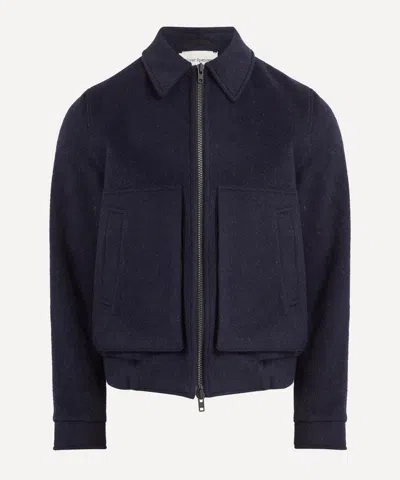 Oliver Spencer Mens Regent Navy Arlington Bomber Jacket