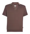 Oliver Spencer Organic Cotton Polo Shirt In Brown
