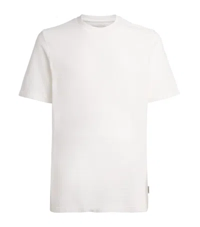 Oliver Spencer Organic Cotton Rib-knit Lynton T-shirt In White